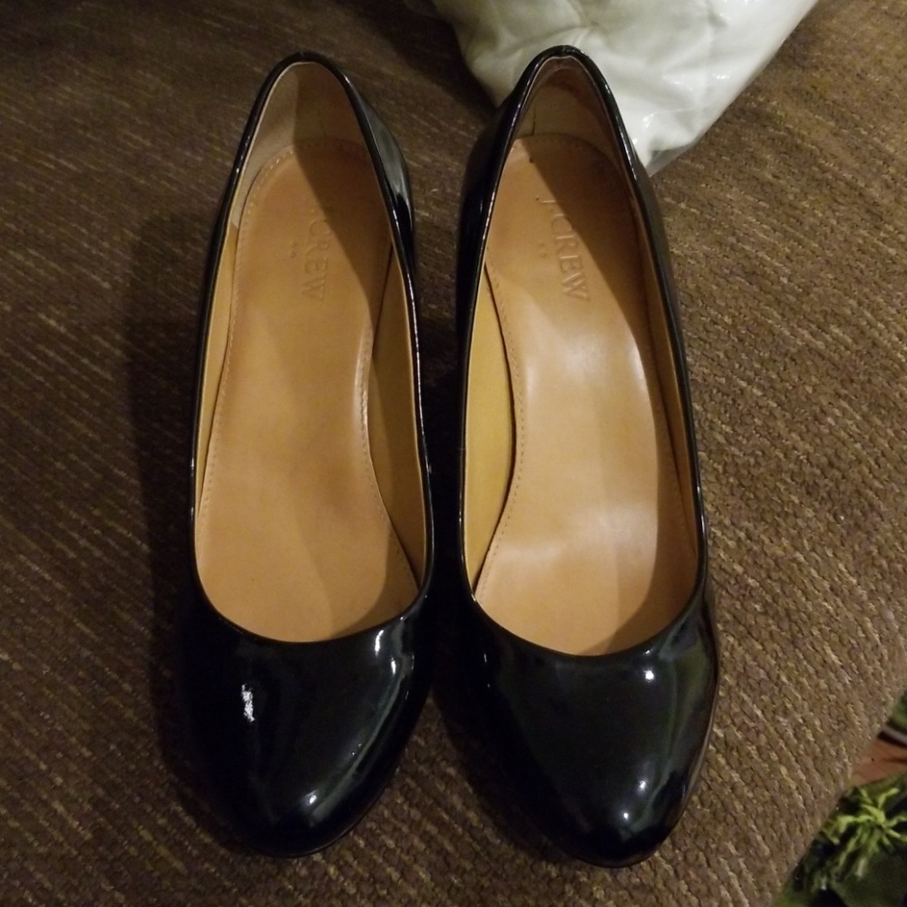 J. Crew patent leather wedge